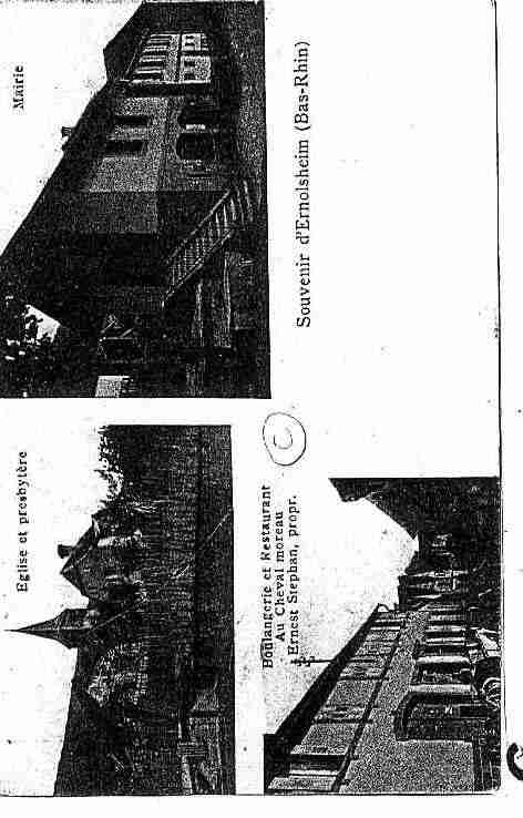 Ville de ERSTEIN Carte postale ancienne