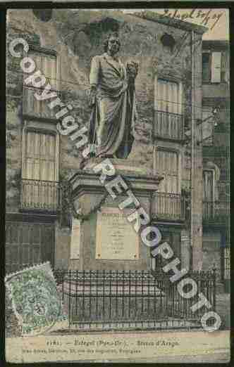 Ville de ESTAGEL Carte postale ancienne