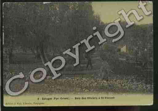 Ville de ESTAGEL Carte postale ancienne