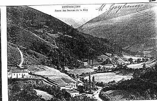 Ville de ESTERENCUBY Carte postale ancienne