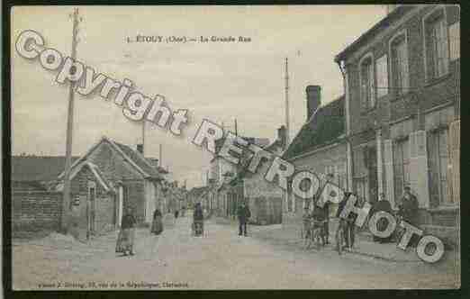 Ville de ETOUY Carte postale ancienne