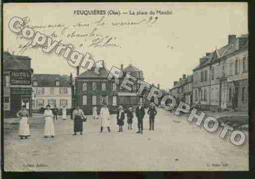 Ville de FEUQUIERES Carte postale ancienne