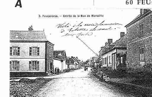 Ville de FEUQUIERES Carte postale ancienne