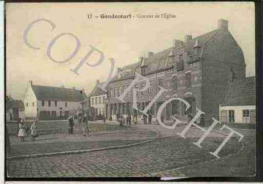 Ville de GONDECOURT Carte postale ancienne