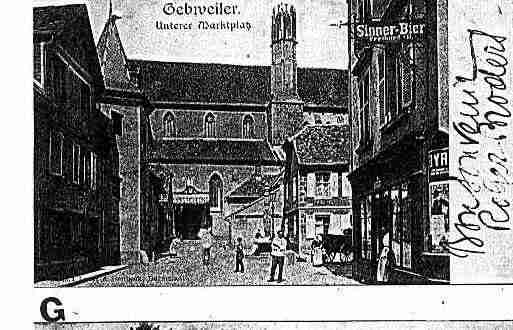 Ville de GUEBWILLER Carte postale ancienne