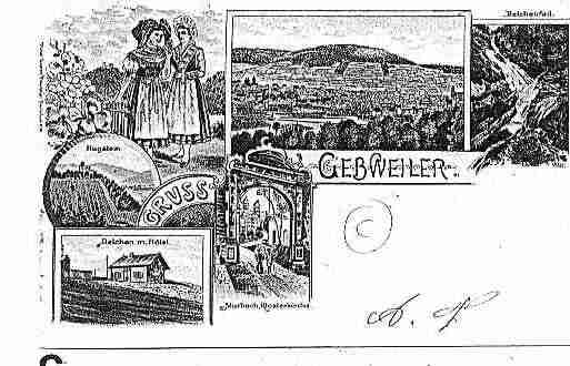 Ville de GUEBWILLER Carte postale ancienne