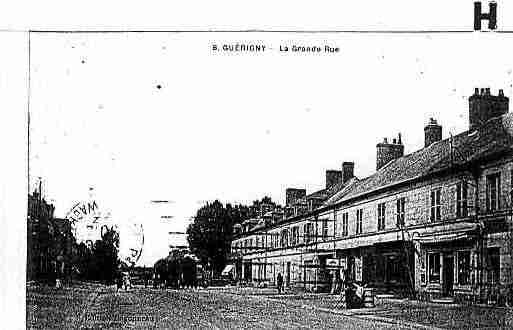 Ville de GUERIGNY Carte postale ancienne