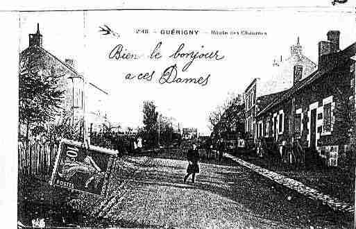 Ville de GUERIGNY Carte postale ancienne