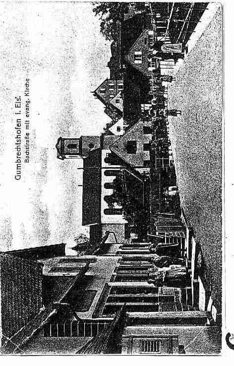 Ville de GUMBRECHTSHOFFEN Carte postale ancienne