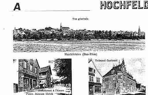 Ville de HOCHFELDEN Carte postale ancienne