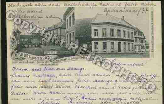 Ville de HOERDT Carte postale ancienne