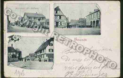 Ville de HOERDT Carte postale ancienne