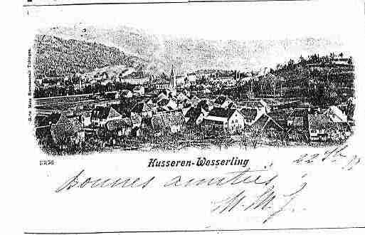 Ville de HUSSERENWESSERLING Carte postale ancienne