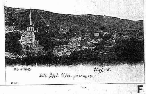 Ville de HUSSERENWESSERLING Carte postale ancienne