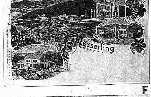 Ville de HUSSERENWESSERLING Carte postale ancienne