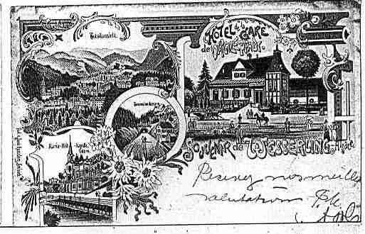 Ville de HUSSERENWESSERLING Carte postale ancienne