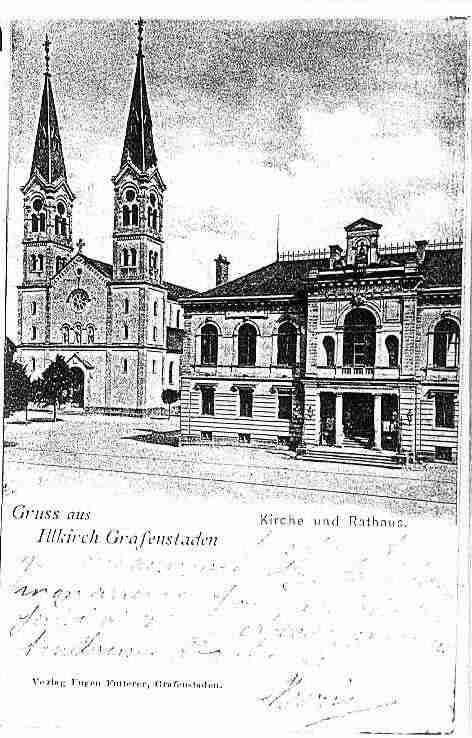 Ville de ILLKIRCHGRAFFENSTADEN Carte postale ancienne