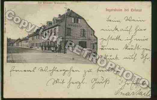 Ville de INGERSHEIM Carte postale ancienne