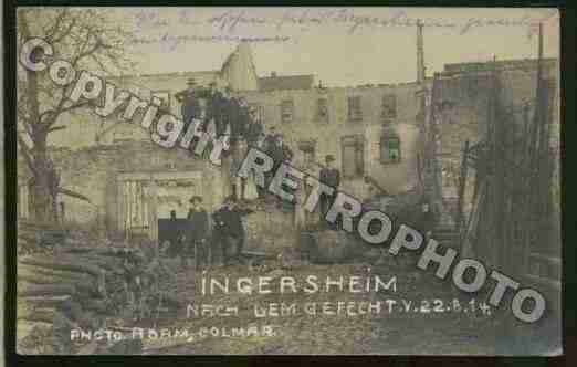 Ville de INGERSHEIM Carte postale ancienne