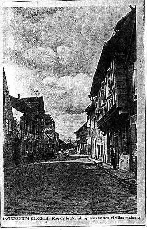 Ville de INGERSHEIM Carte postale ancienne