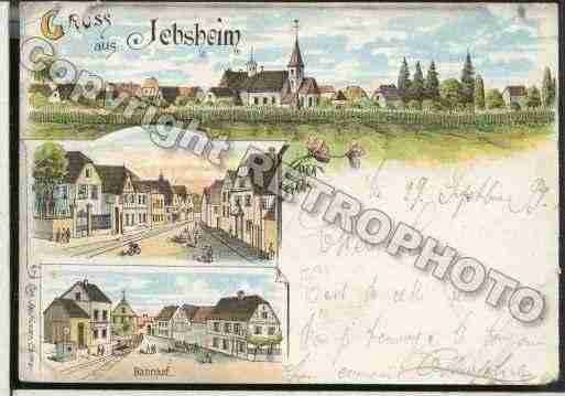 Ville de JEBSHEIM Carte postale ancienne