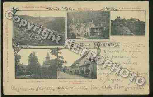 Ville de KLINGENTHAL Carte postale ancienne