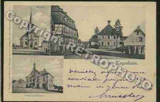 Ville de KOGENHEIM Carte postale ancienne