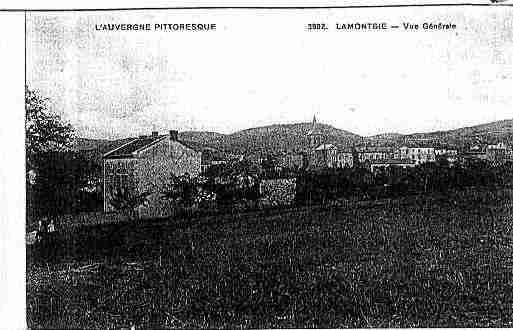 Ville de LAMONTGIE Carte postale ancienne