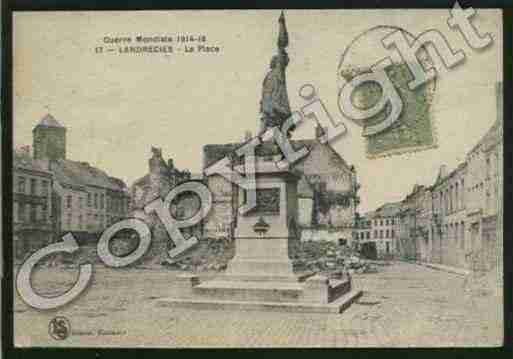 Ville de LANDRECIES Carte postale ancienne