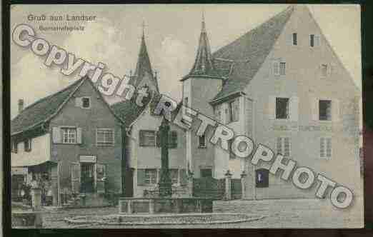 Ville de LANDSER Carte postale ancienne