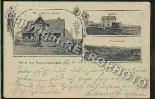 Ville de LANGENSOULTZBACH Carte postale ancienne