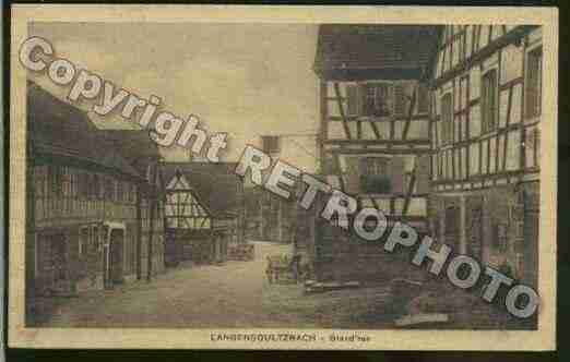 Ville de LANGENSOULTZBACH Carte postale ancienne