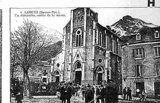 Ville de LARUNS Carte postale ancienne