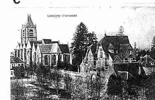 Ville de LASSIGNY Carte postale ancienne