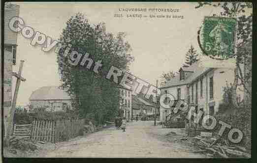 Ville de LASTIC Carte postale ancienne