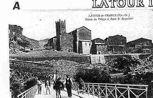 Ville de LATOURDEFRANCE Carte postale ancienne Ville de LATOURDEFRANCE Carte postale ancienne