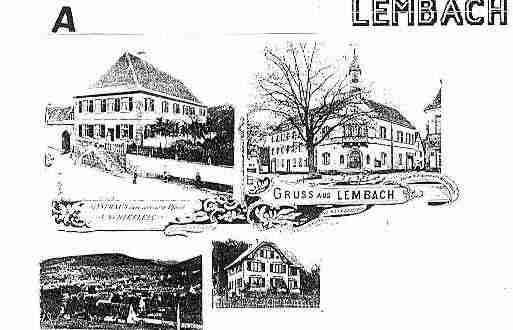 Ville de LEMBACH Carte postale ancienne