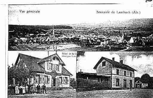 Ville de LEMBACH Carte postale ancienne