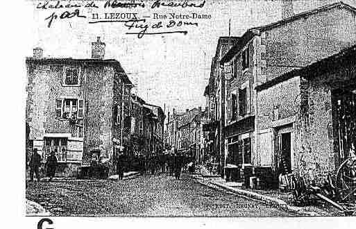 Ville de LEZOUX Carte postale ancienne