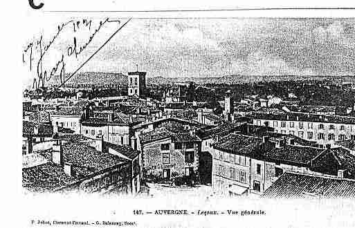 Ville de LEZOUX Carte postale ancienne