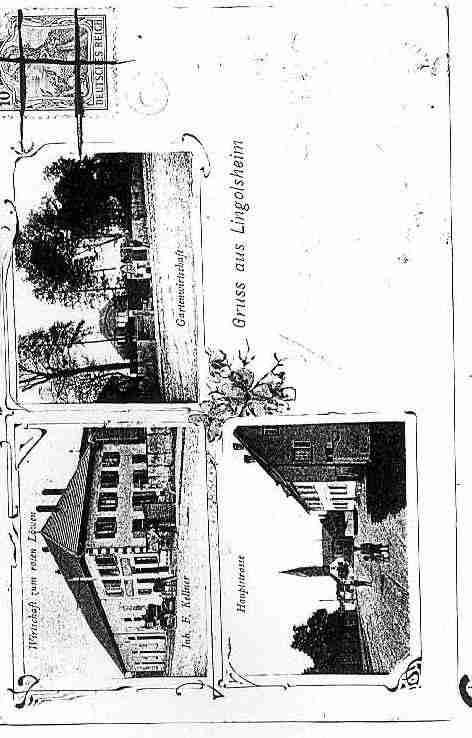 Ville de LINGOLSHEIM Carte postale ancienne
