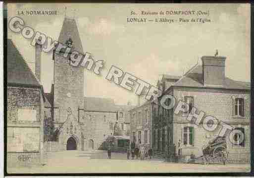 Ville de LONLAYL\'ABBAYE Carte postale ancienne