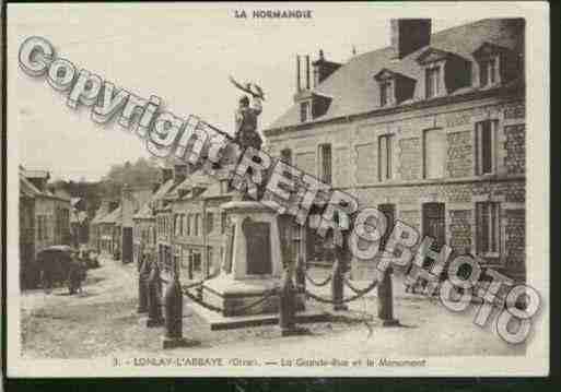 Ville de LONLAYL\\\'ABBAYE Carte postale ancienne