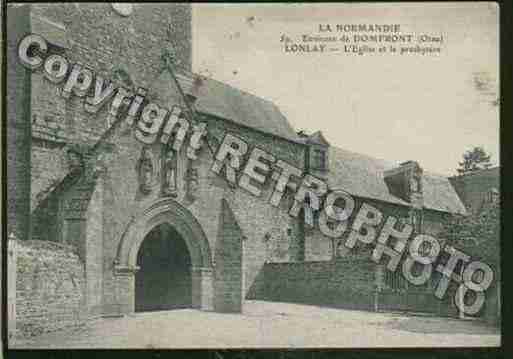 Ville de LONLAYL\\\'ABBAYE Carte postale ancienne