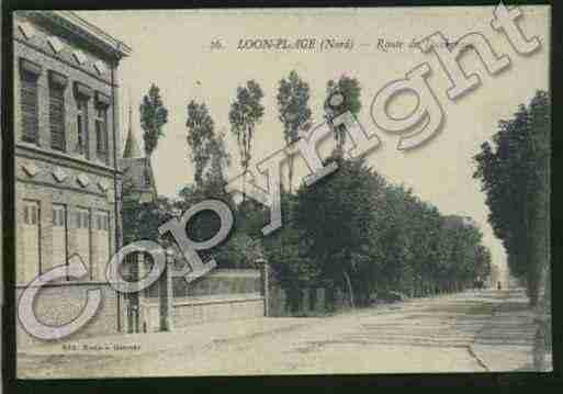 Ville de LOONPLAGE Carte postale ancienne