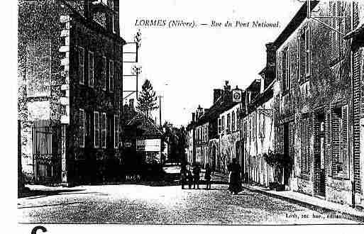 Ville de LORMES Carte postale ancienne