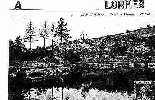 Ville de LORMES Carte postale ancienne