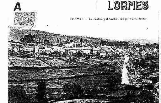 Ville de LORMES Carte postale ancienne