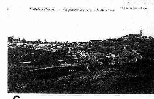 Ville de LORMES Carte postale ancienne