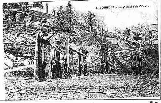 Ville de LOURDES Carte postale ancienne